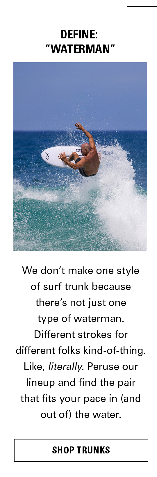 Trunks Round Up - For Every Type Of Waterman