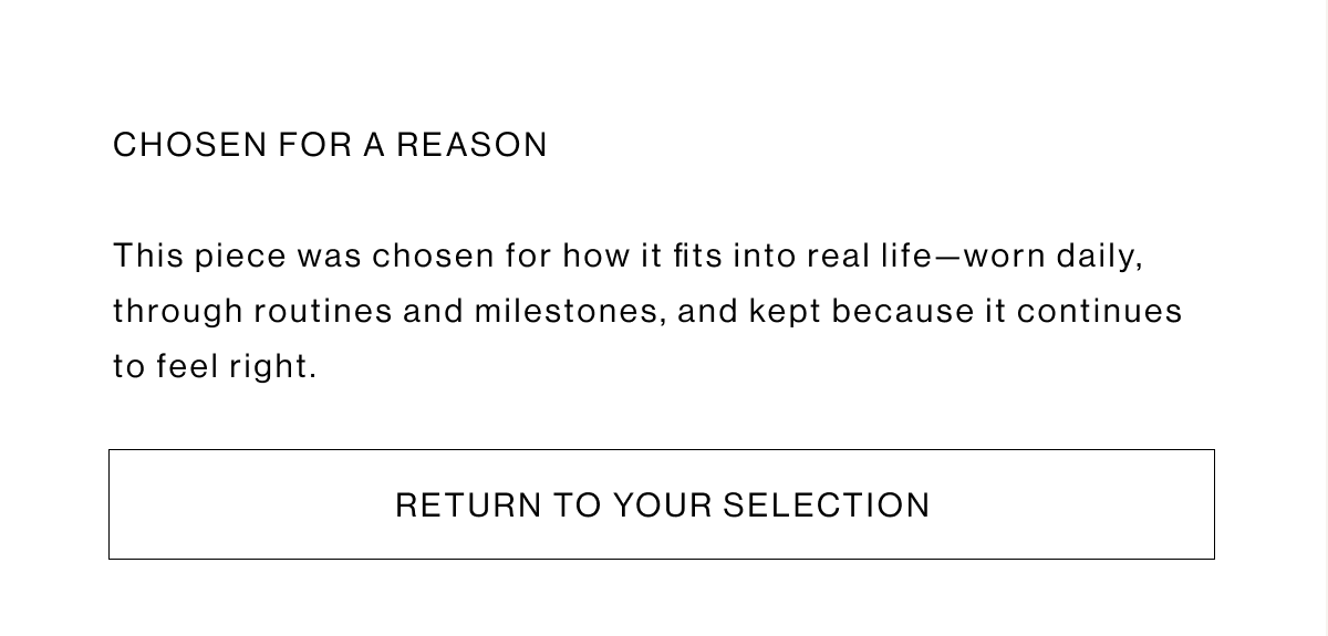 RETURN TO YOUR SELECTION