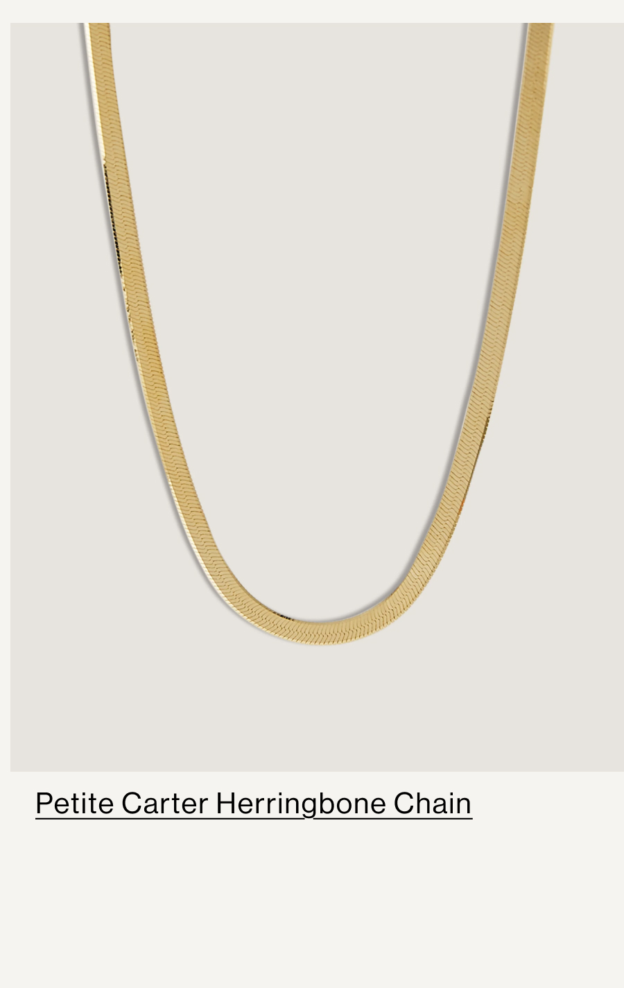 Petite Carter Herringbone Chain