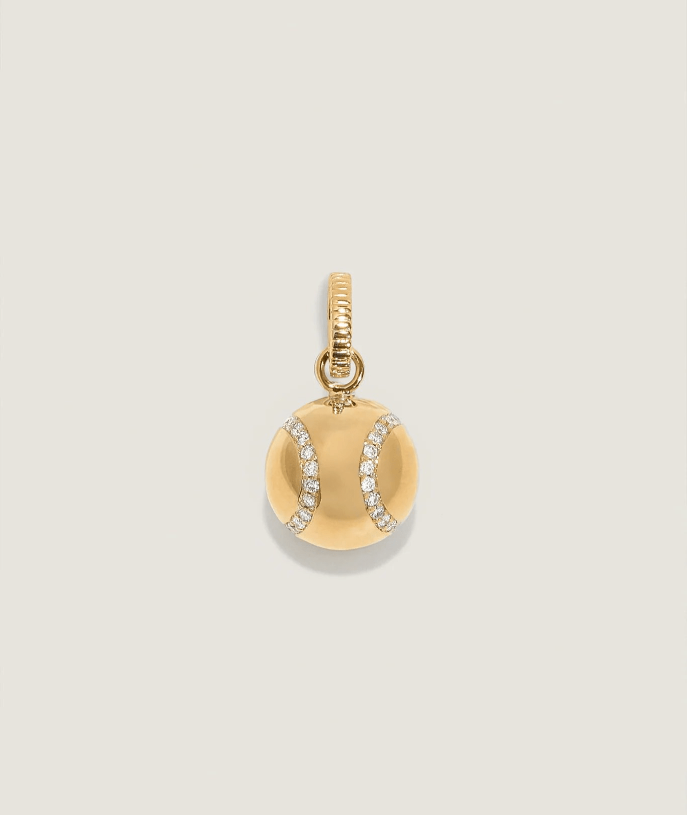 Wimbledon Tennis Ball Pendant Diamond