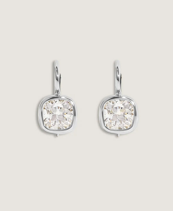 Harper 2ctw Cushion Cut Drop Earrings 