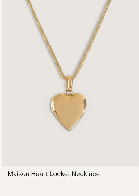 MAISON HEART LOCKET NECKLACE