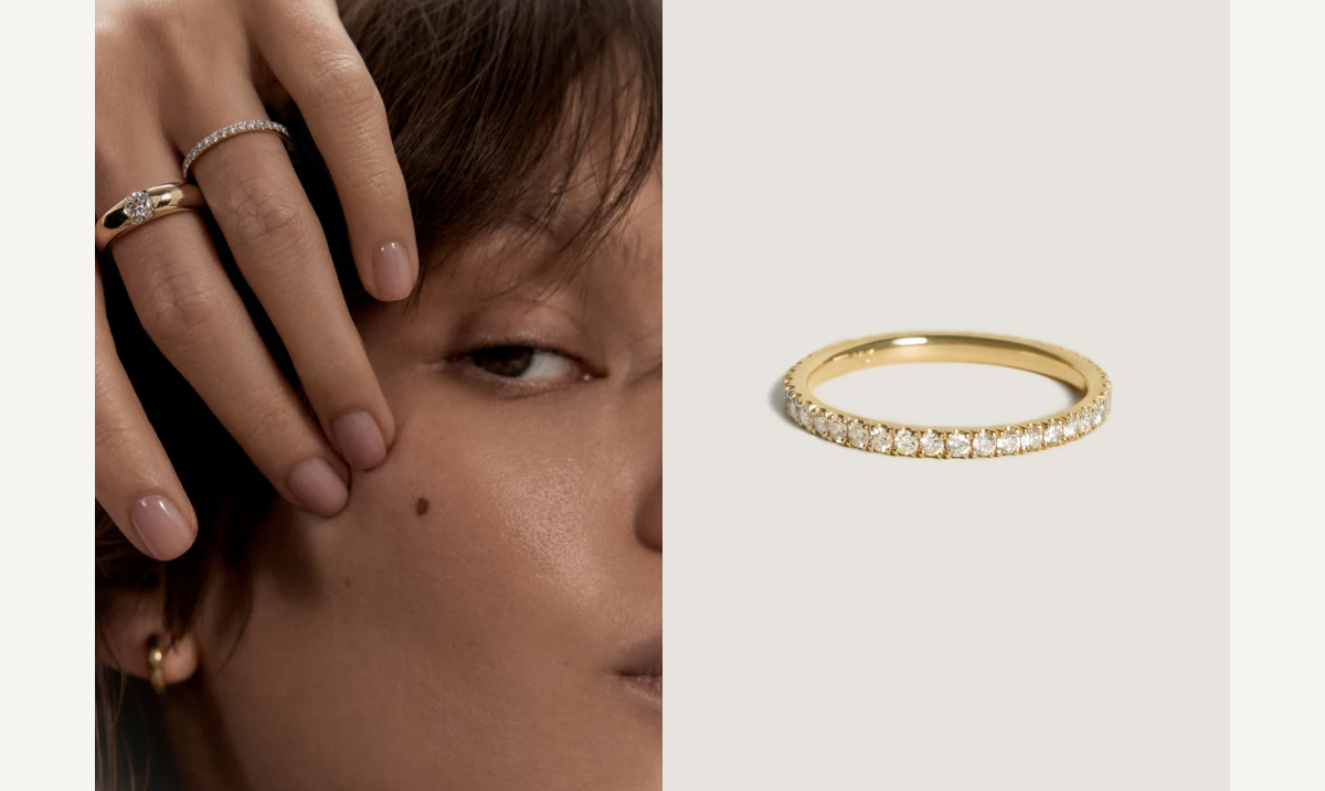 Dahlia Pavé Ring 1.8mm Diamond