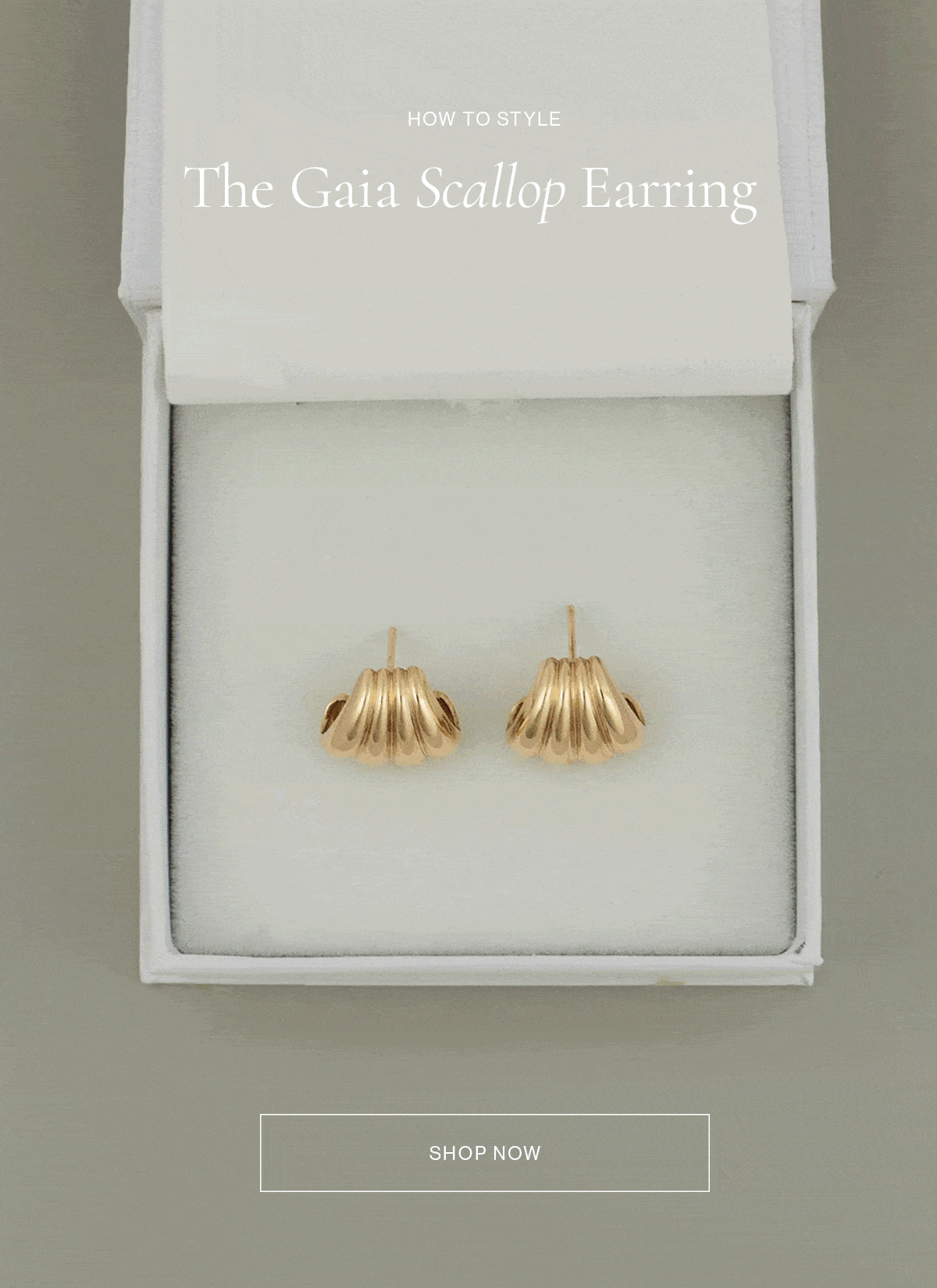 How to Style the Gaia Scallop Earring