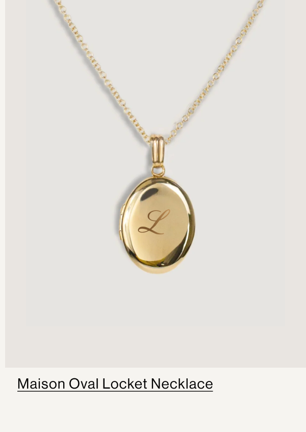 MAISON OVAL LOCKET NECKLACE