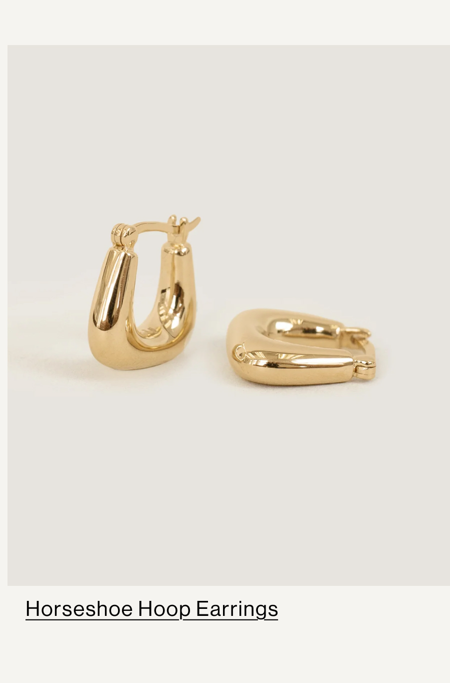 Horseshoe Hoop Earrings