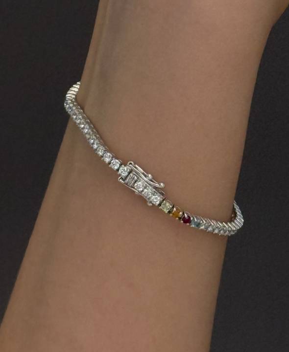 Classic Diana Tennis Birthstone Bracelet