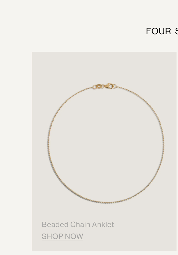 Beaded Chain Anklet
