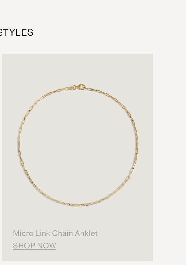 Micro Link Chain Anklet