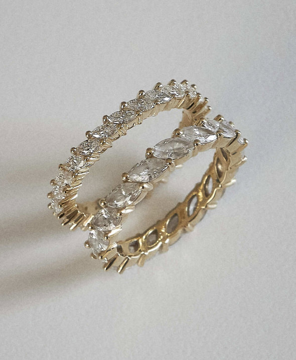 Marquise Eternity Ring Diamond 