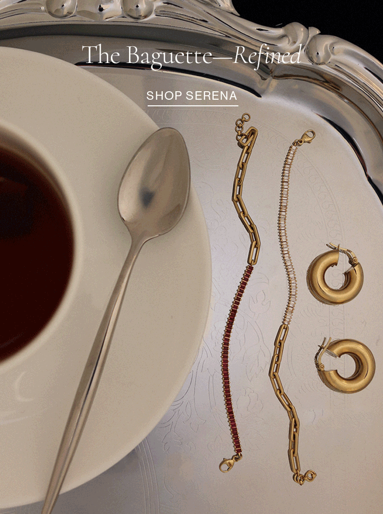 Serena Baguette Tennis Link Bracelet