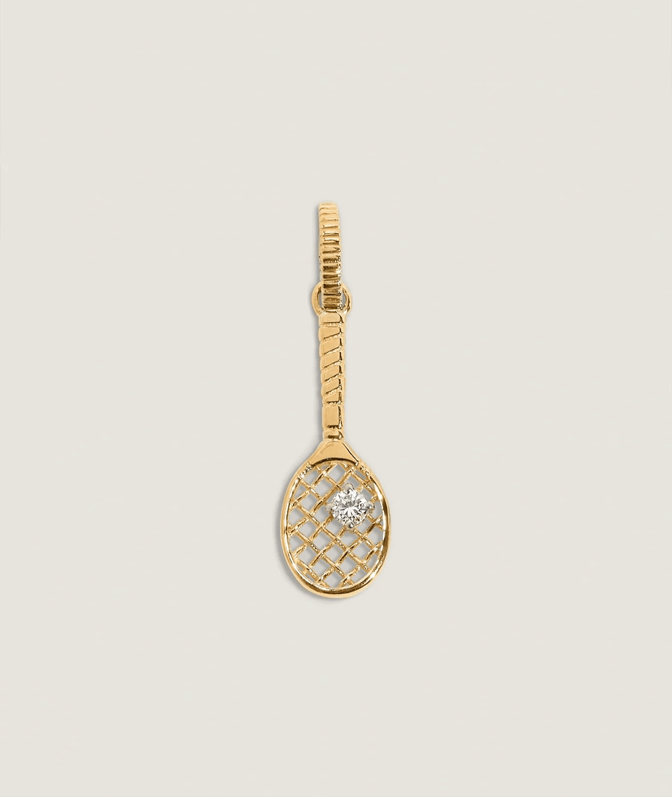 Wimbledon Racquet Pendant Diamond