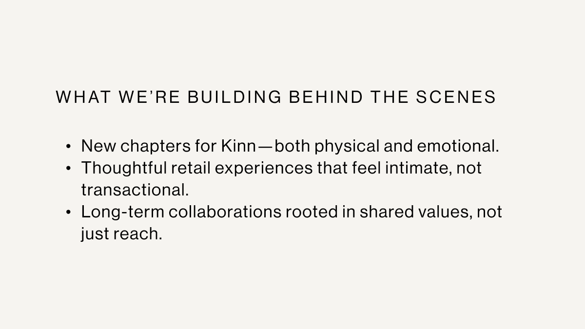 WHAT WE'RE BUILDING BEHIND THE SCENES