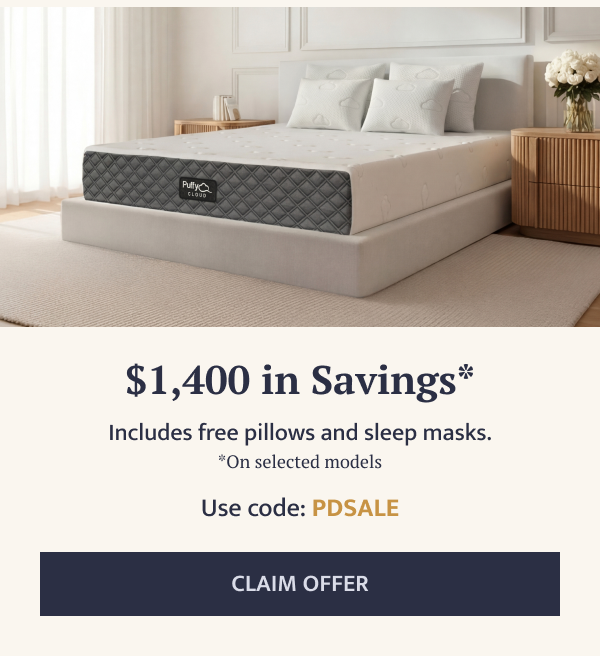 Save $1,400 off any Puffy mattress