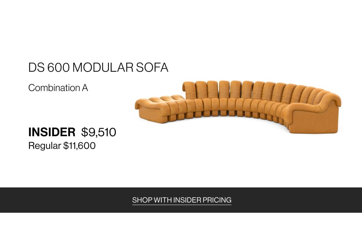 DS 600 Modular Sofa | Combination A - Insider $9,510 - Regular $11,600 - Shop with Insider Pricing