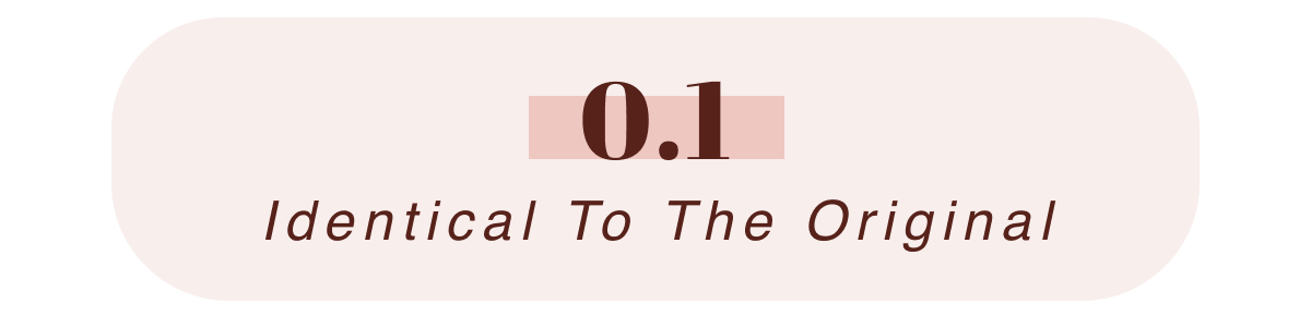 0.1  Identical to the original