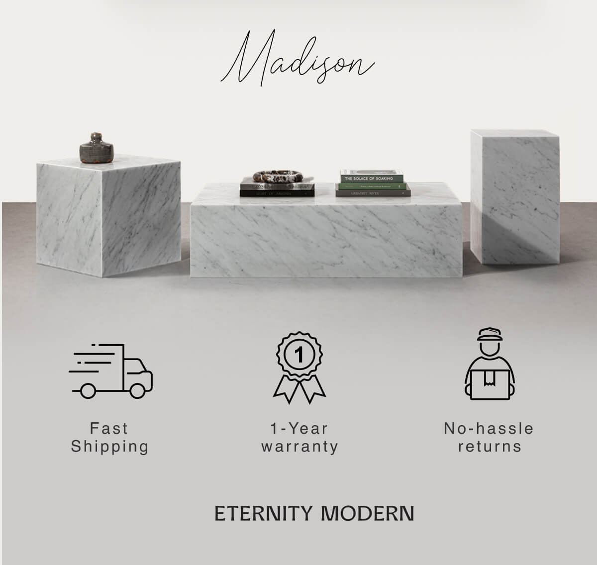 Madison - Fast Shipping - 1 Year Warranty - No hassle returns - ETERNITY MODERN