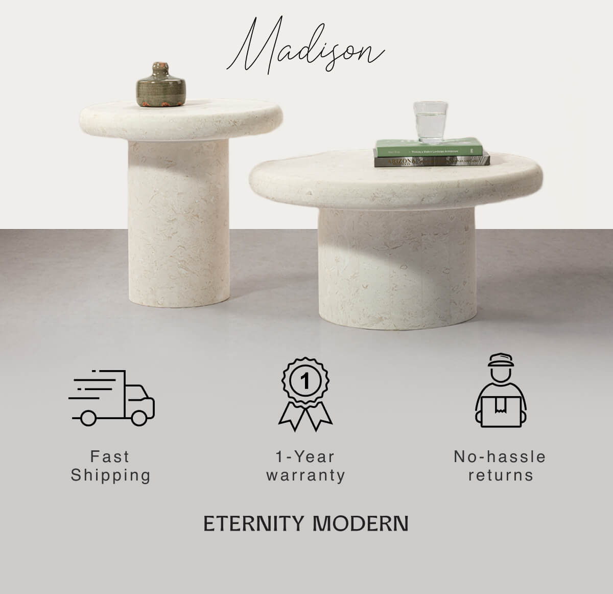Madison - Fast Shipping - 1 Year Warranty - No hassle returns - ETERNITY MODERN