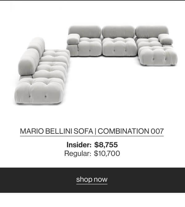 Mario Bellini Sofa | Combination 007 - Insider: $8,755 - Regular: $10,700 - Shop Now