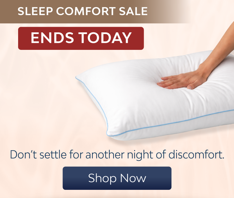 an image of a pillow with a sale sign on it
