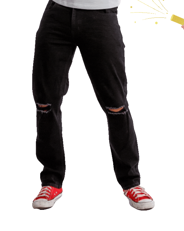 Athletic fit Slash (ripped black) OG Stretch Jeans