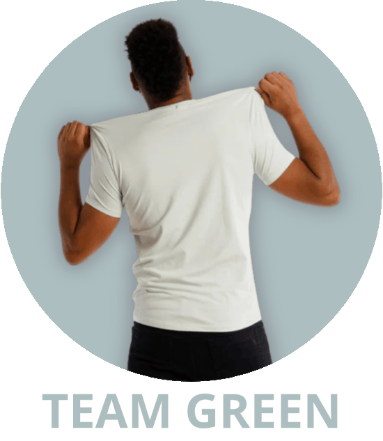 TEAM GREEN - Green Crew Necks, V-Necks, & Polos