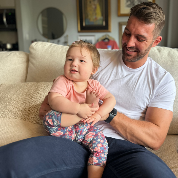 White Crew Neck Tee + Captains + adorable squishy baby = Perfection