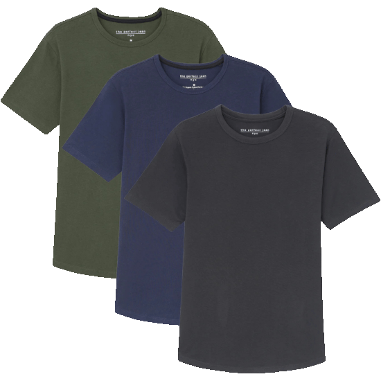 3-Packs of Crew Necks, V-Necks, and Polos are up to 25% off