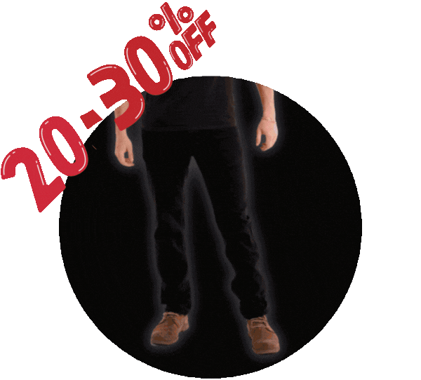 20-30% off all jeans!