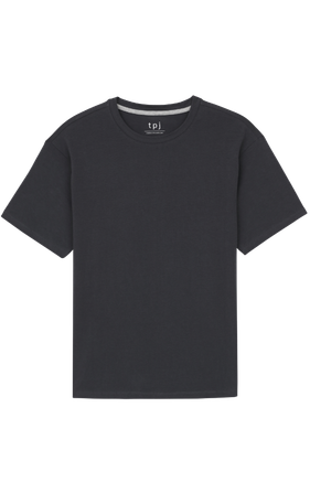 Black Relaxed fit Crew Neck