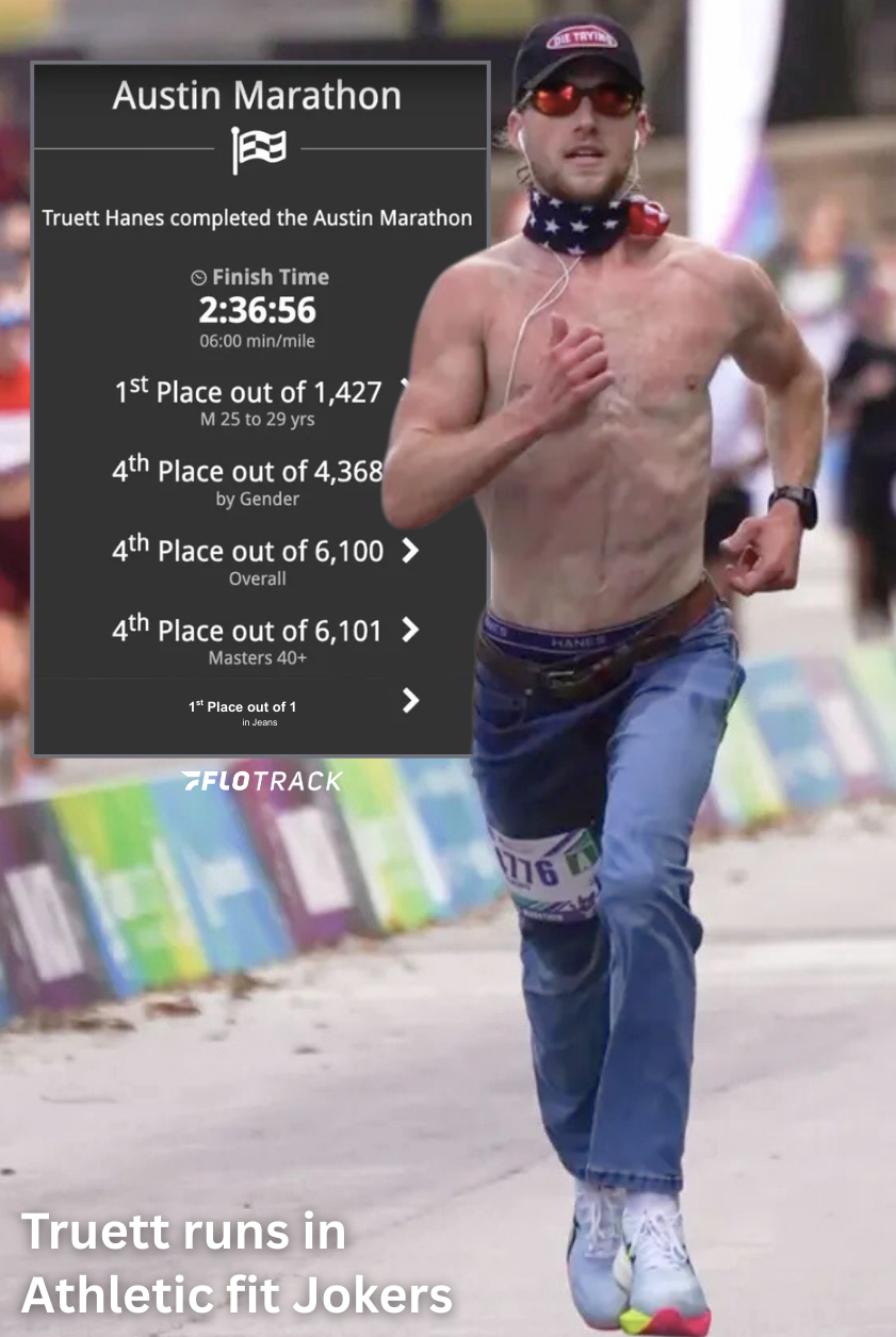 Truett finished 4th in Austin in Athletic fit Jokers