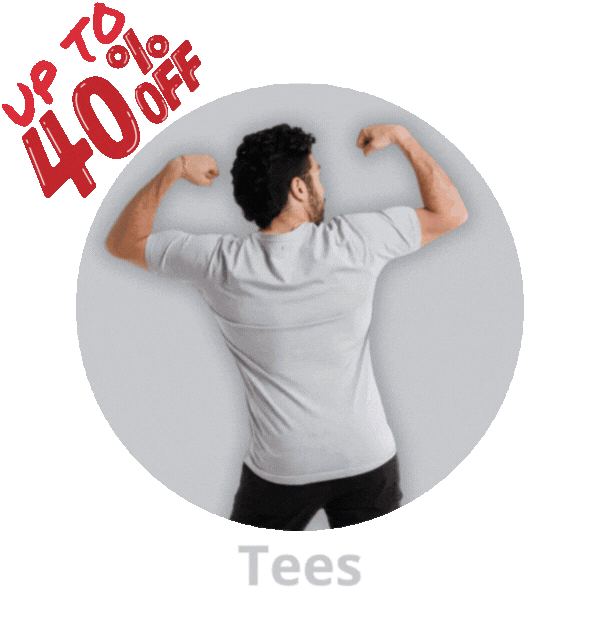 UP TO 40% OFF Tees