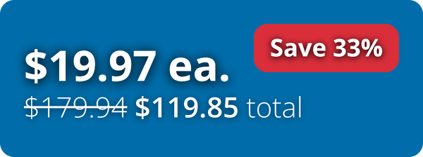 Save 25%! $22.48 each, $67.45 total