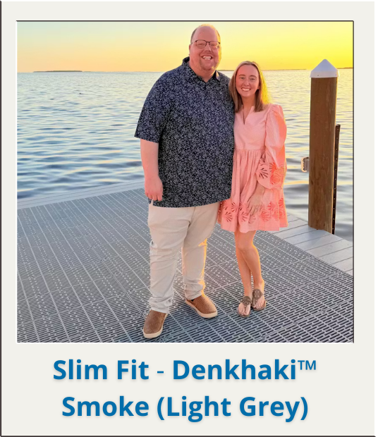 Slim fit Denkhaki Smoke