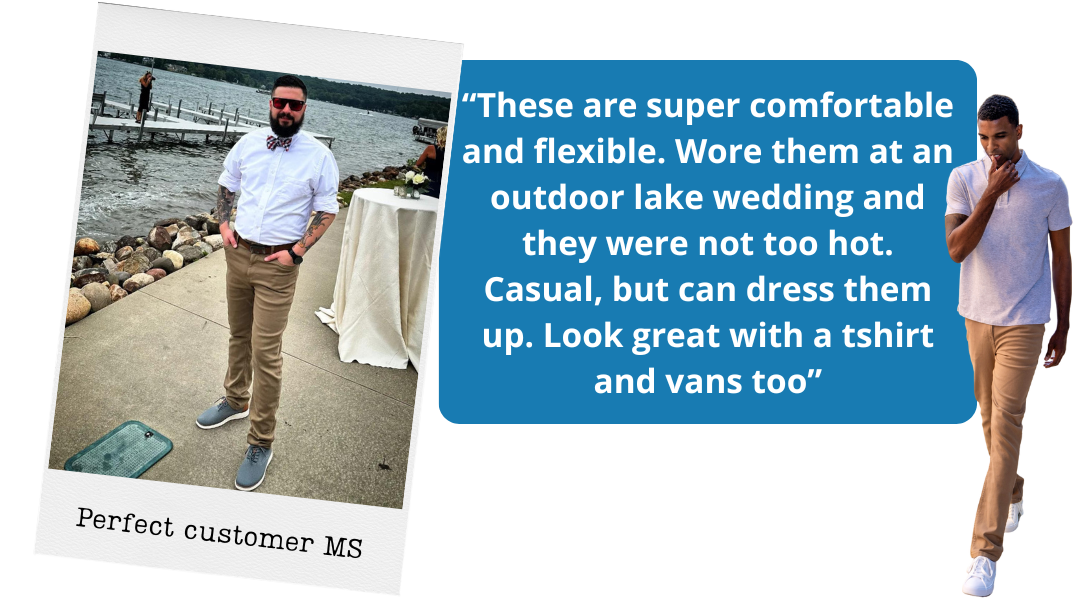 Perfect customer MS looking Perfectly wedding-ready in Slim Thick Denkhaki Darks