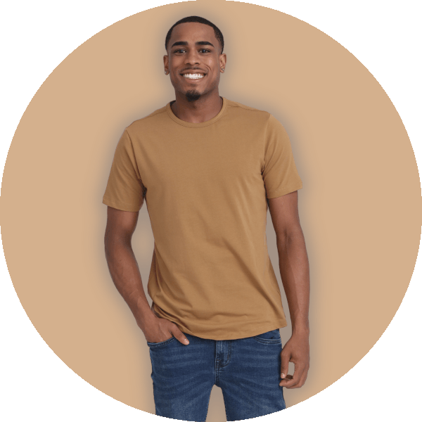 Athletic & Slim fit Crew Necks, V-Necks, and Polos are available in 15 colors.