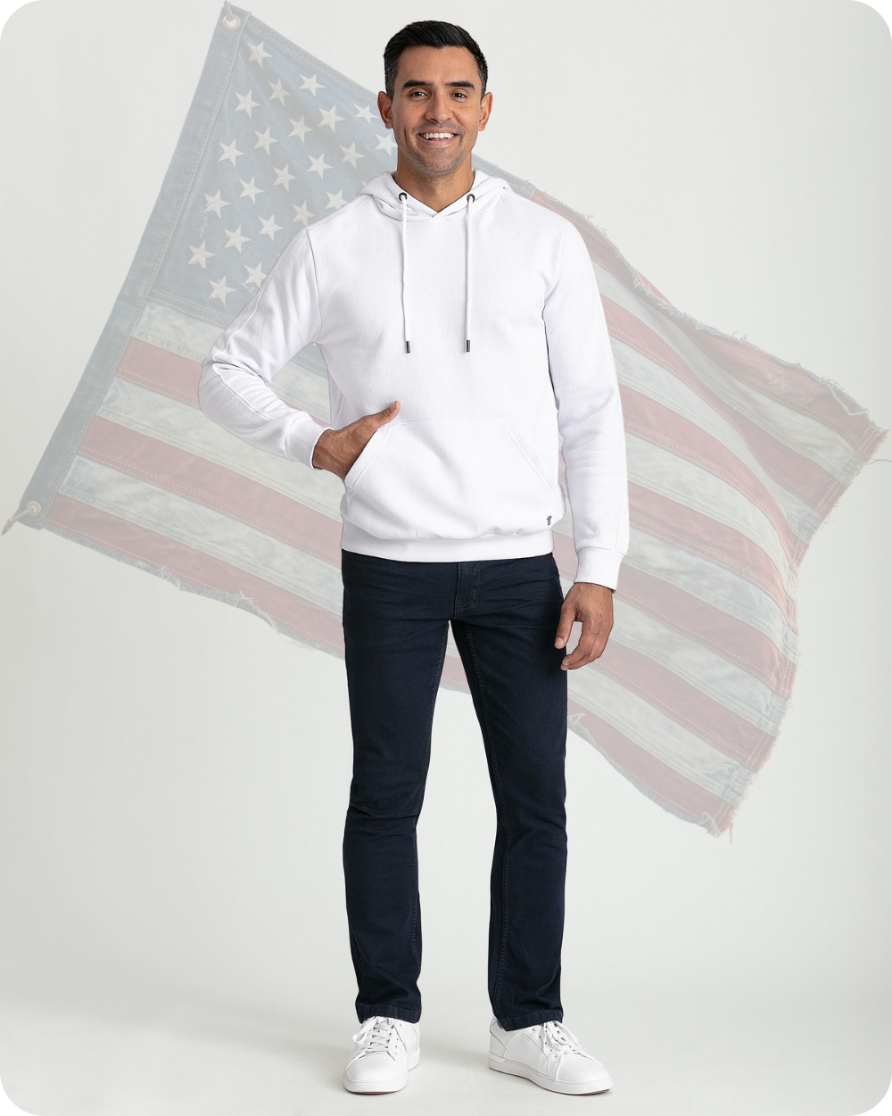 White Hoodie & Athletic fit Submarines