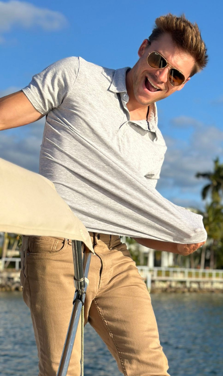 Heather Grey Polo & Denkhaki Darks