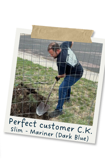 Perfect customer CK is rocking Slim fit Mariners