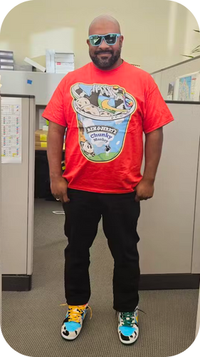 Perfect customer MS looking cool & comfy in Athletic fit Bandits