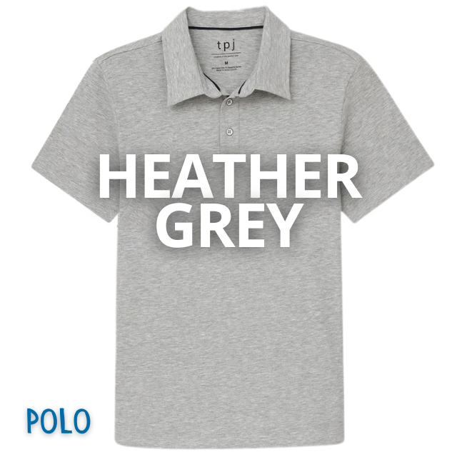 Heather Grey Polo