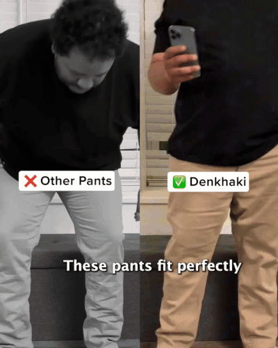 Denkhakis fit perfectly, even if you've got bigger thighs 💯
