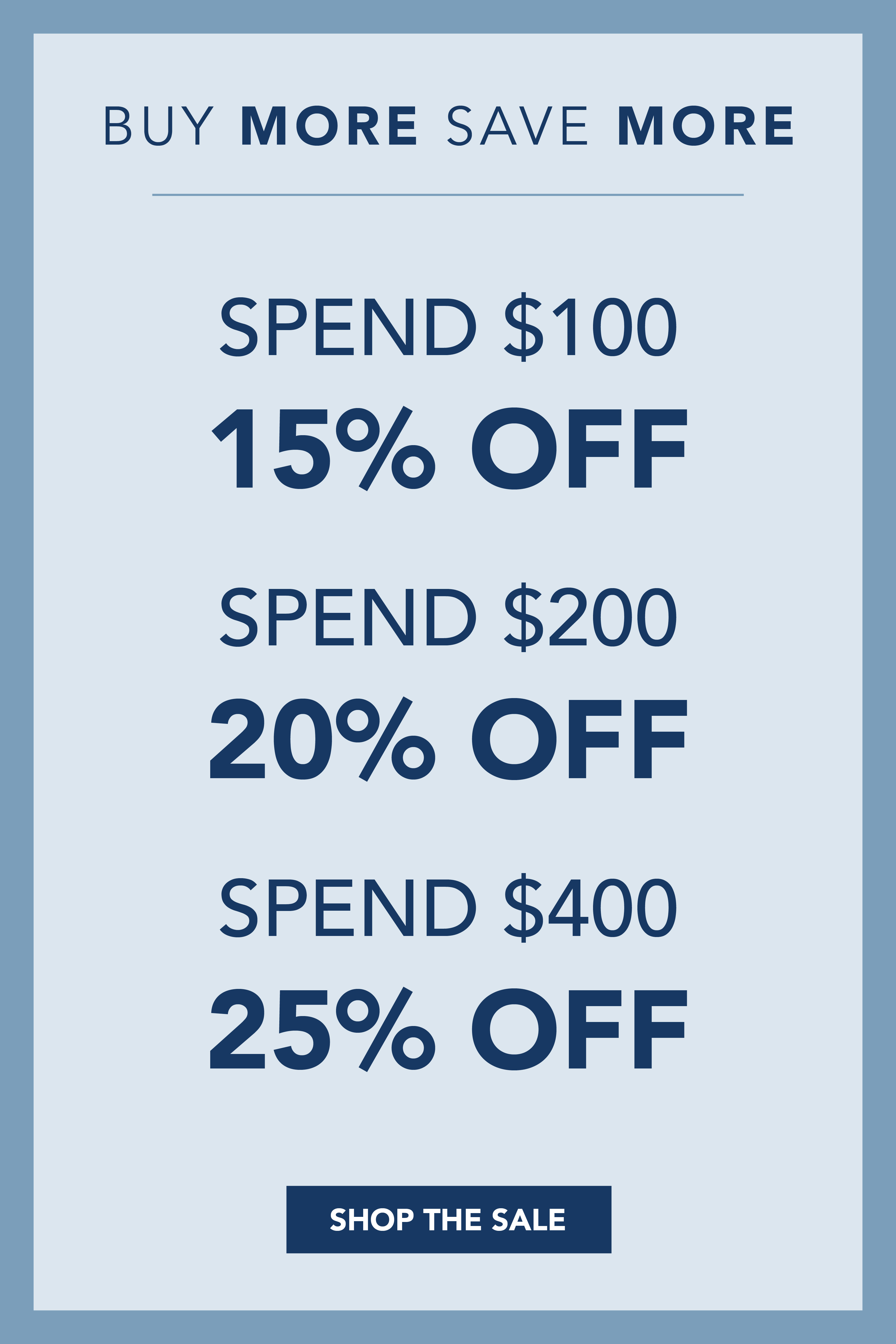 Take up to 25% off sitewide