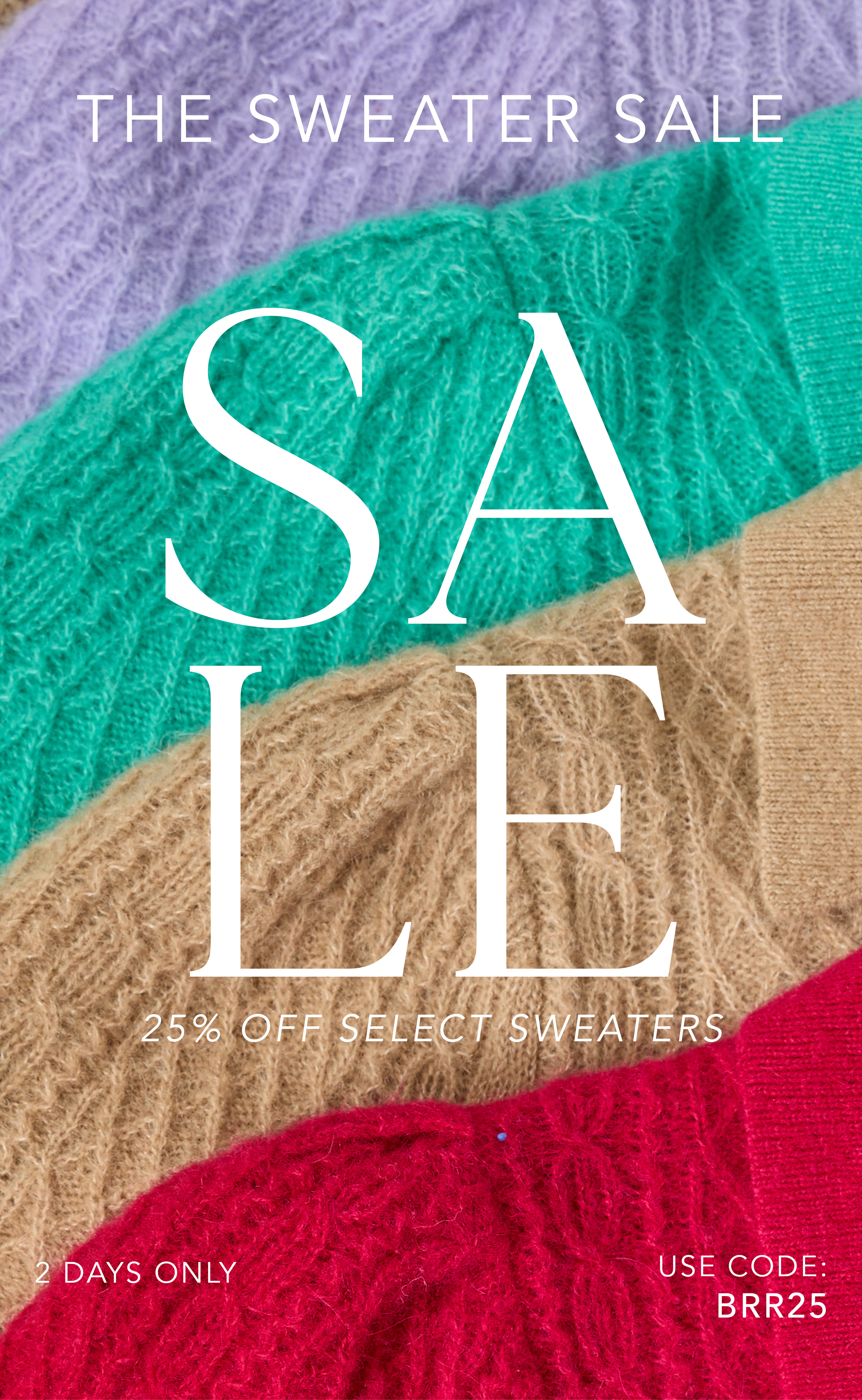 Shop 25% Off Select Sweaters