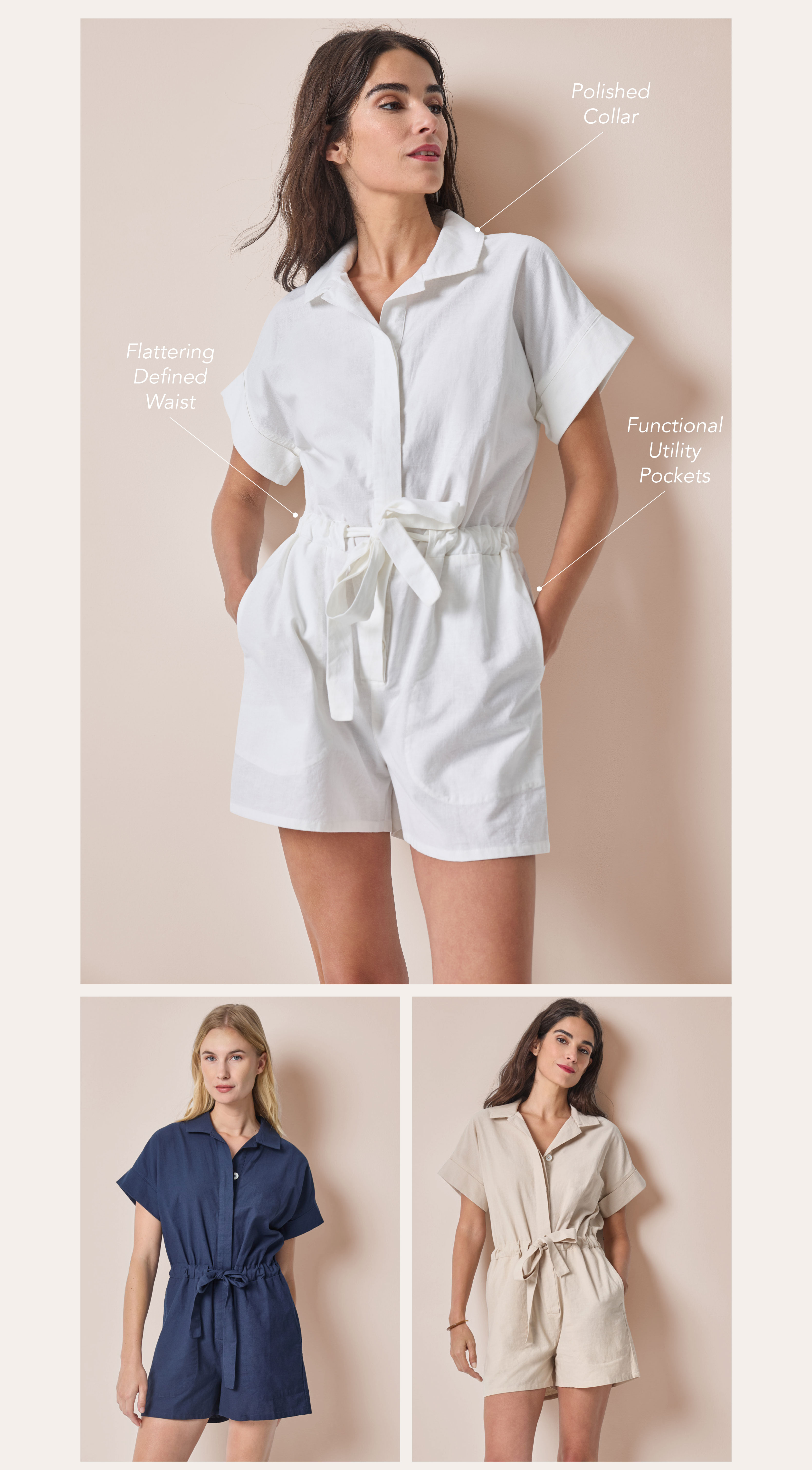 Shop The Linen Blend Romper