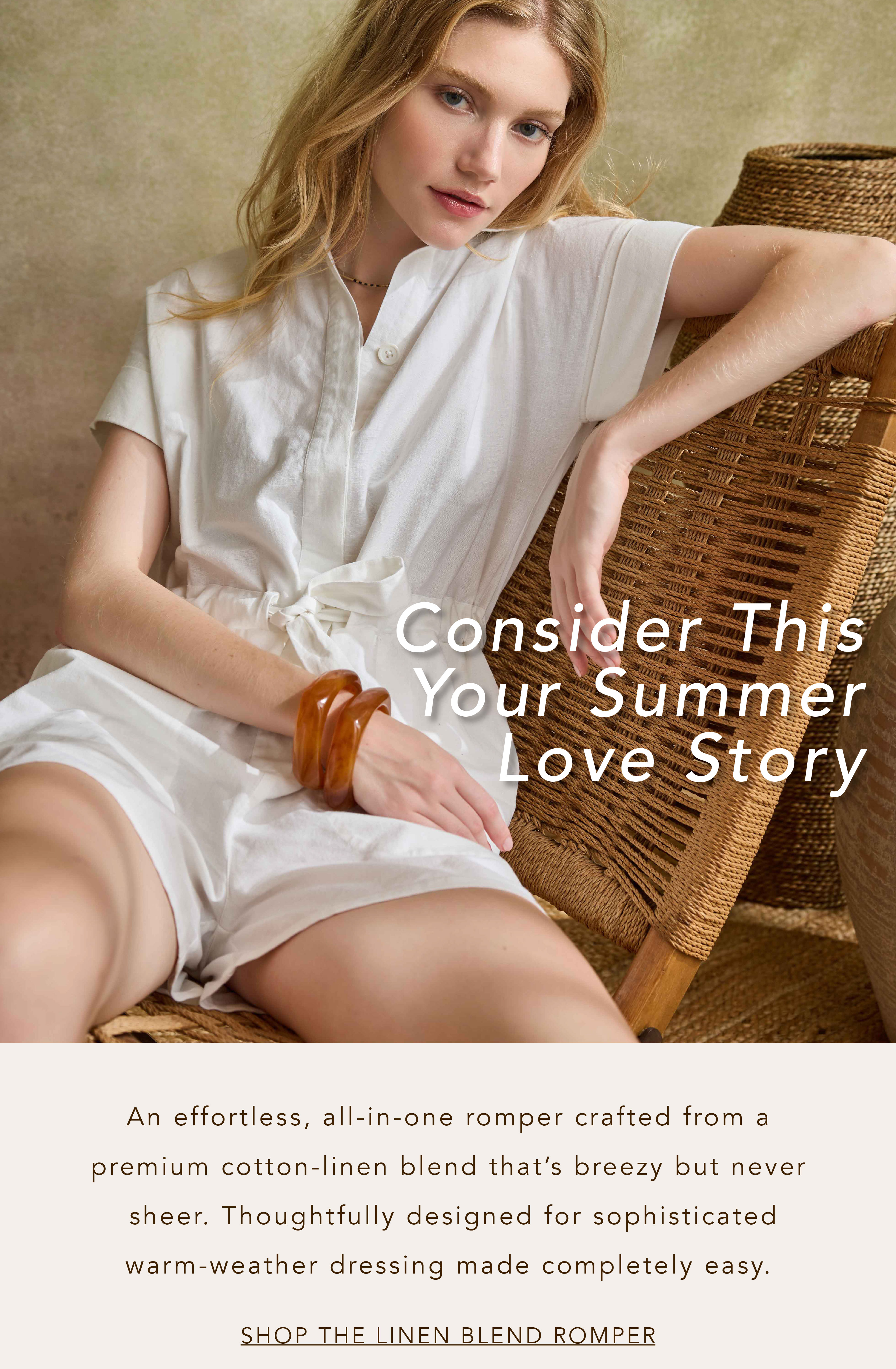 Shop The Linen Blend Romper