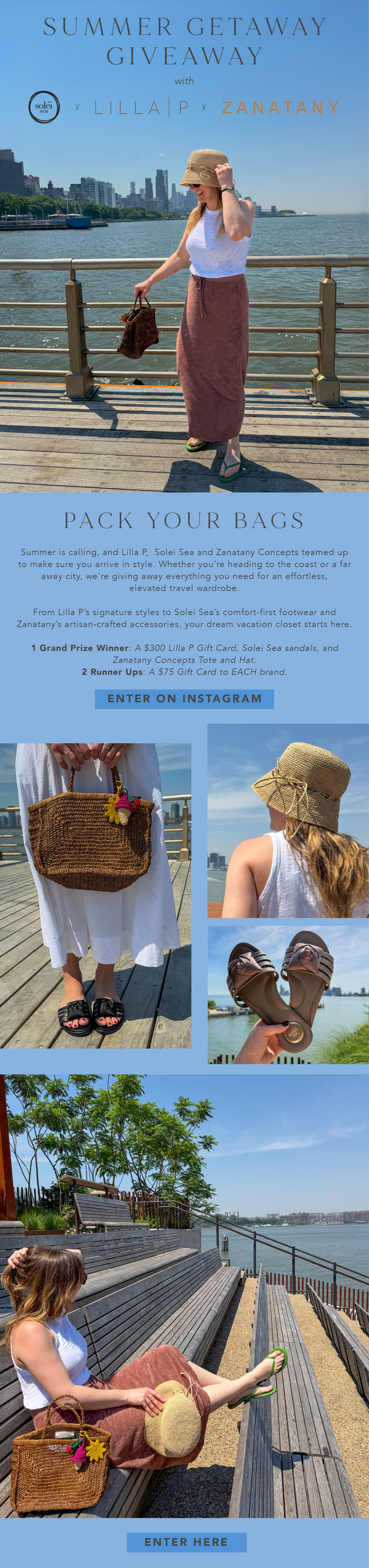 Enter the summer giveaway on instagram