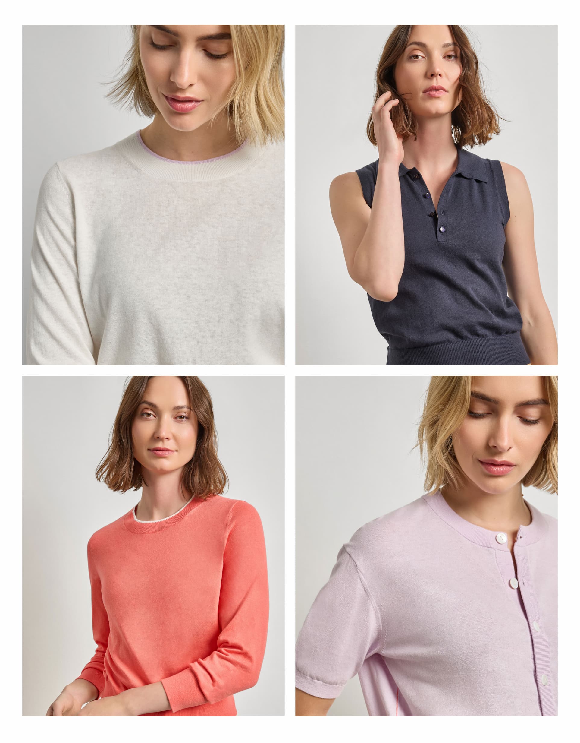 Shop New Fine Gauge Cotton Blend Sweaters