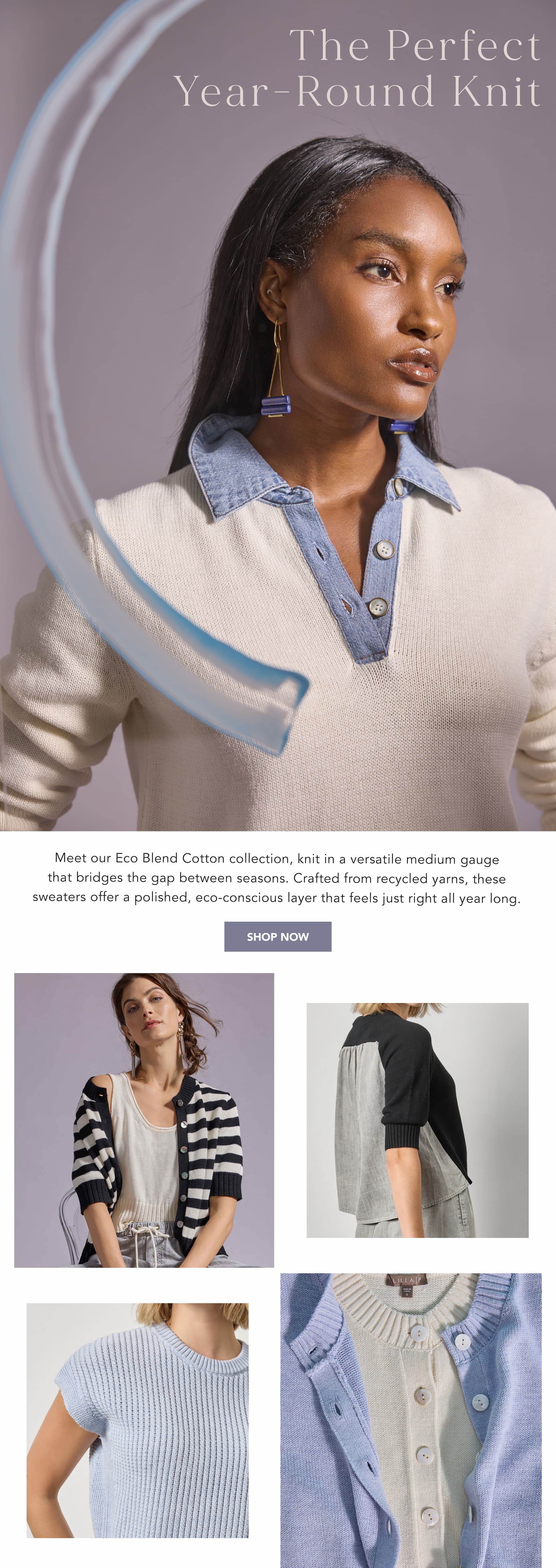 Shop New Eco Blend Cotton Sweaters