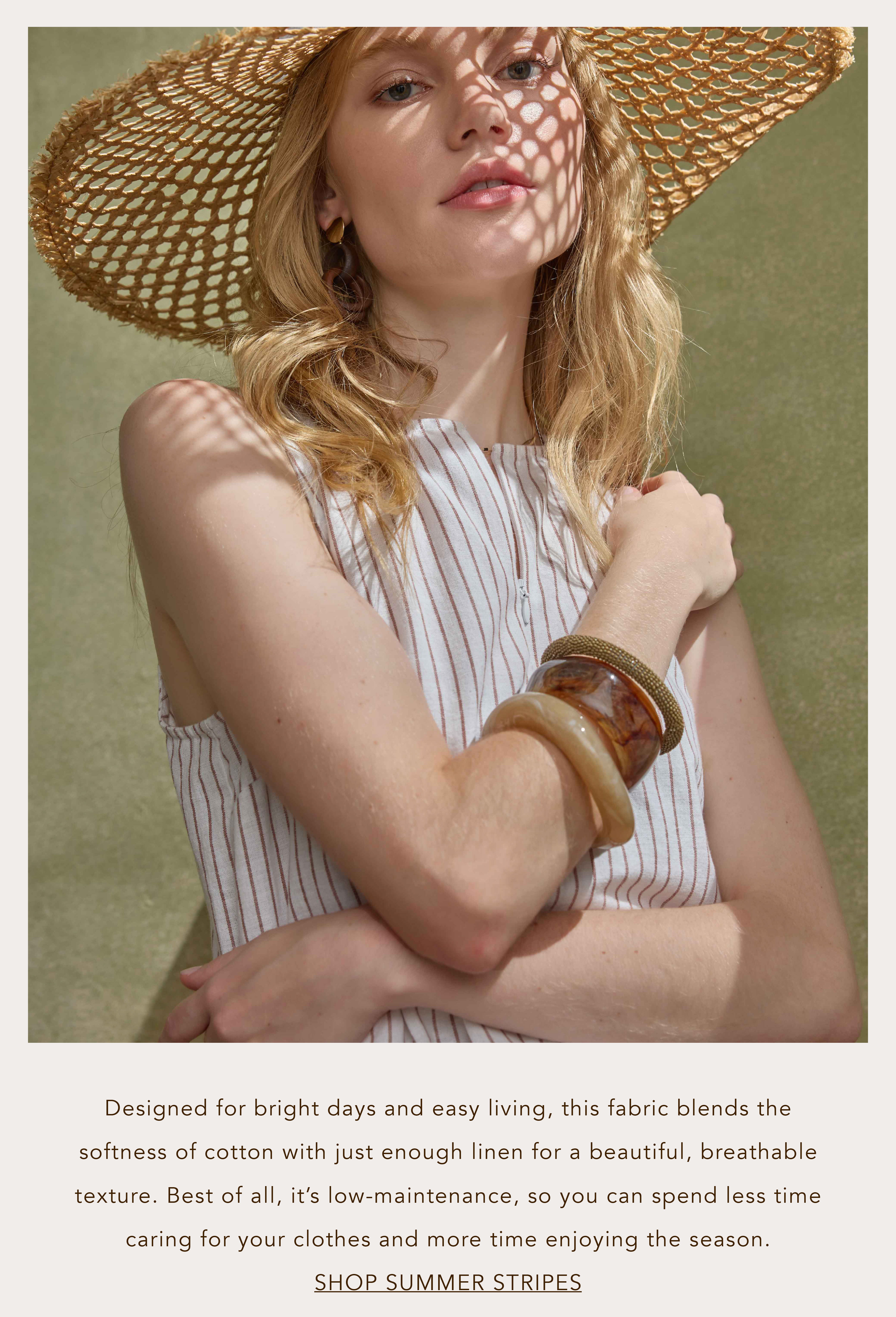Shop The Cotton Linen Striped Collection